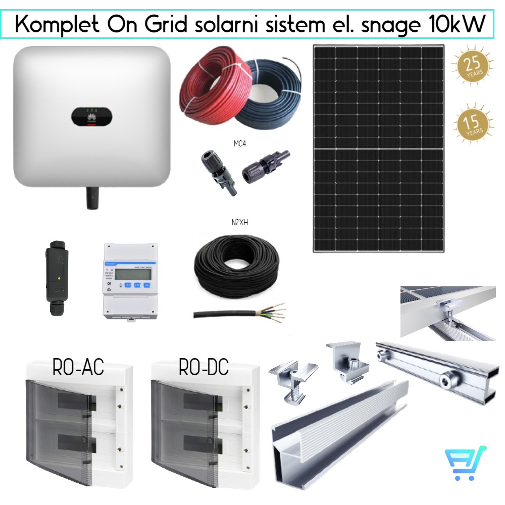 Komplet on grid solarni sistem snage 10kW